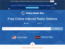 Tablet Screenshot of onlineradiobox.com